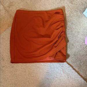 Orange Mini Skirt